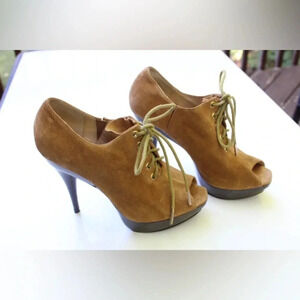 Michael Kors peep toe booties